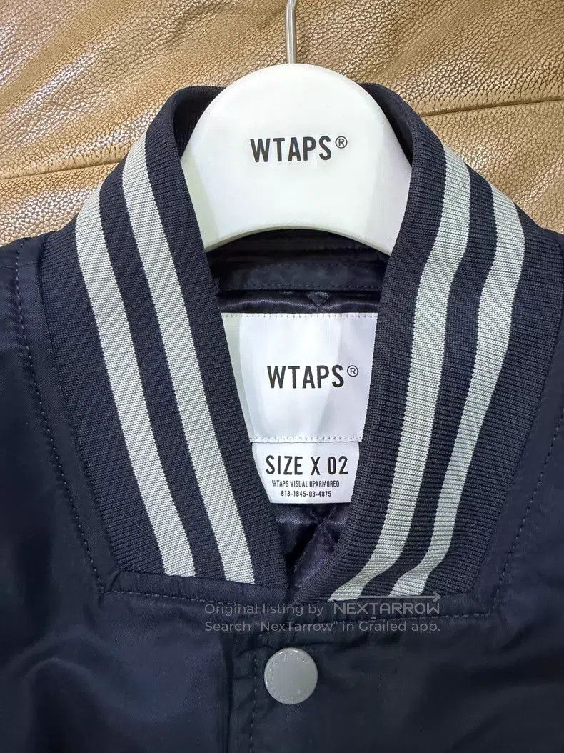 Wtaps Wtaps Embroidered Quilted Baseball Jacket - Navy Blue Size US M / EU 48-50 / 2 - 3 Thumbnail
