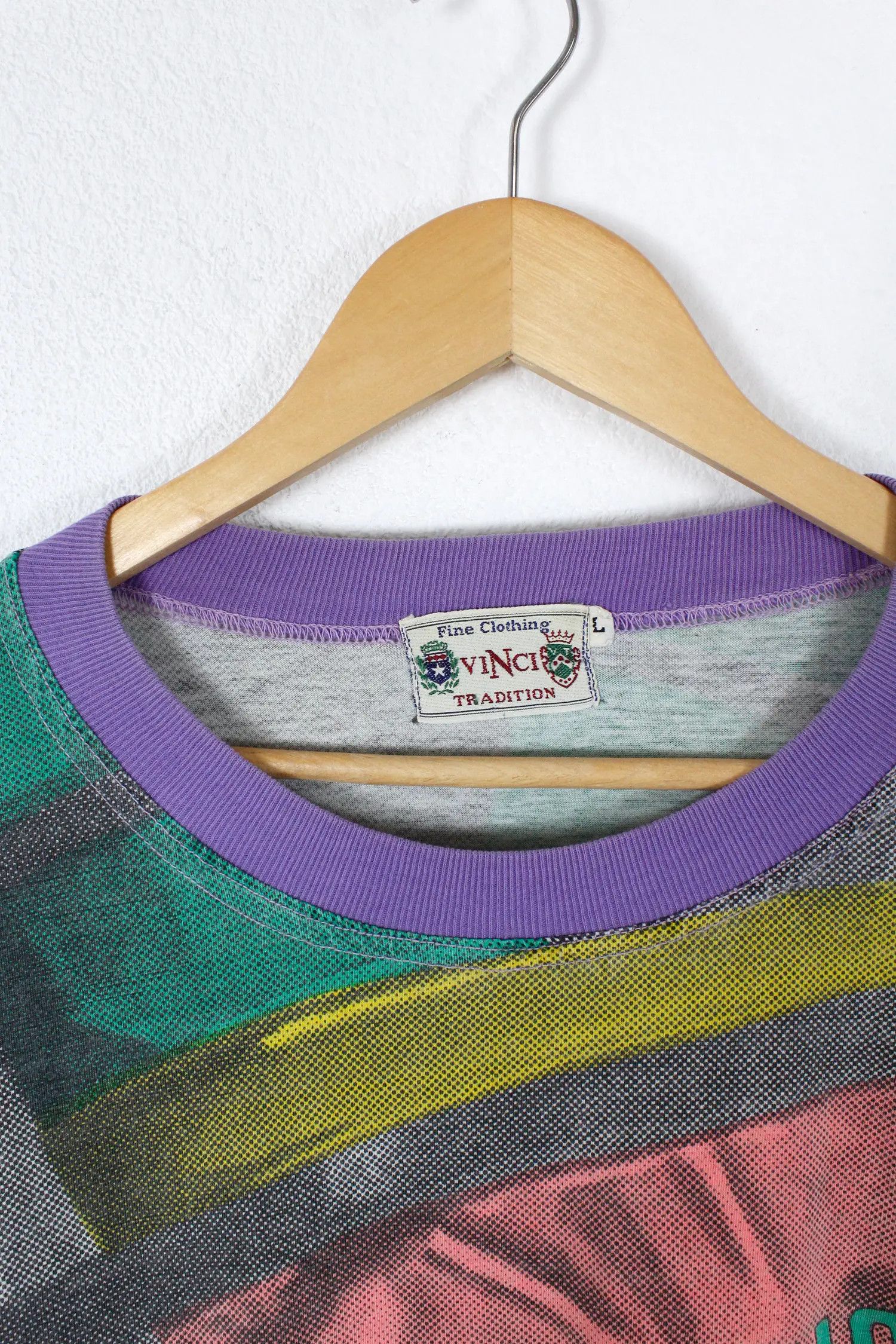 Vintage Vintage RARE Oceano All Over Printed Tee T-shirt 90s Hype Size US L / EU 52-54 / 3 - 4 Thumbnail