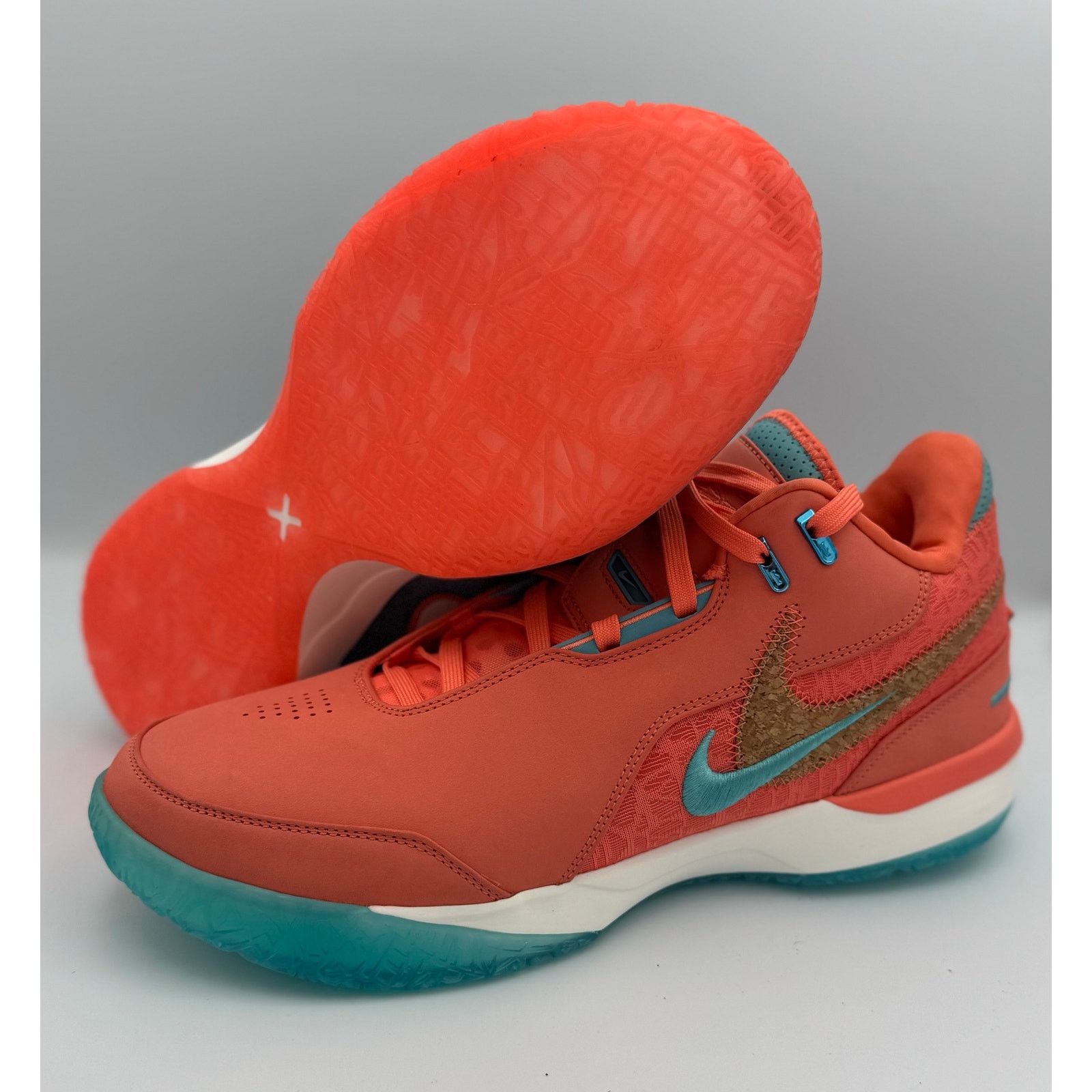 Nike NIKE LEBRON NXXT GEN AMPD “MINERAL BLUE/LIGHT WILD MANGO” Size ONE SIZE - 6 Thumbnail