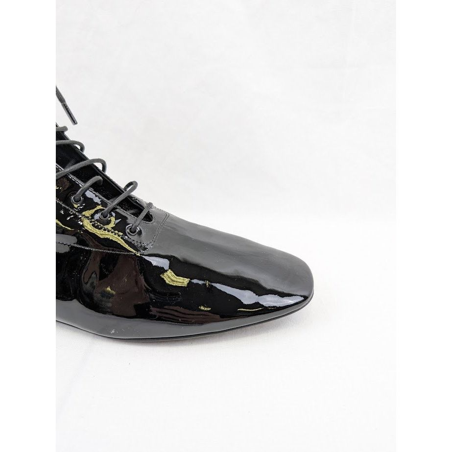 Saint Laurent Paris o1rshd1 Tadzio 05 High-Top Lace Boots in Nero Size US 12 / EU 45 - 2 Thumbnail