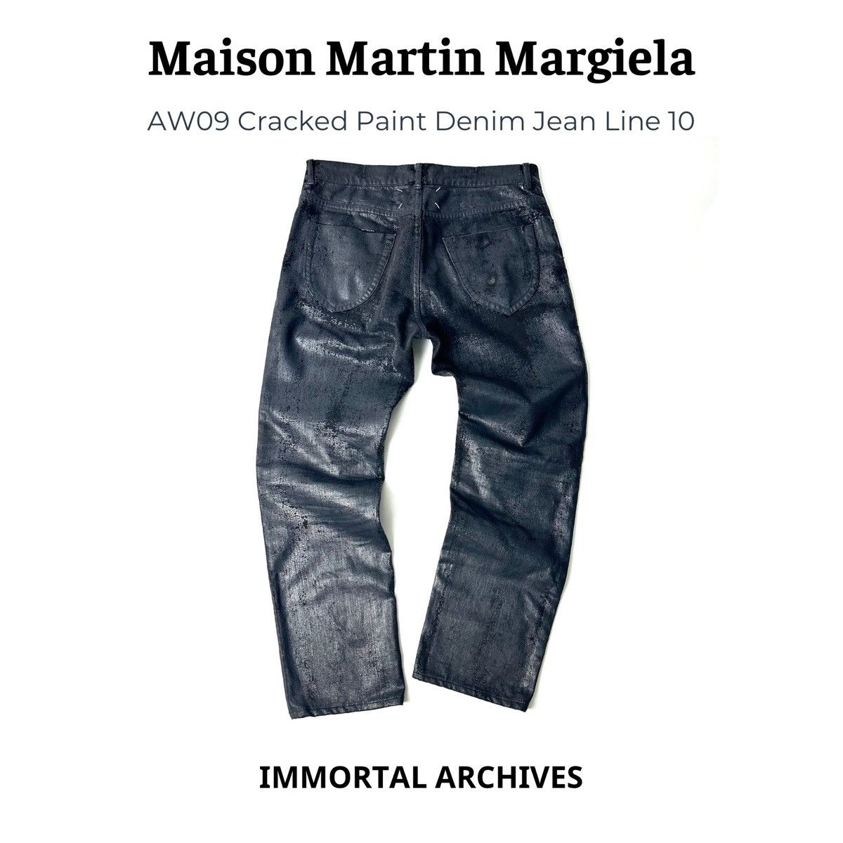 Maison Margiela Maison Martin Margiela AW09 Cracked Paint Denim 