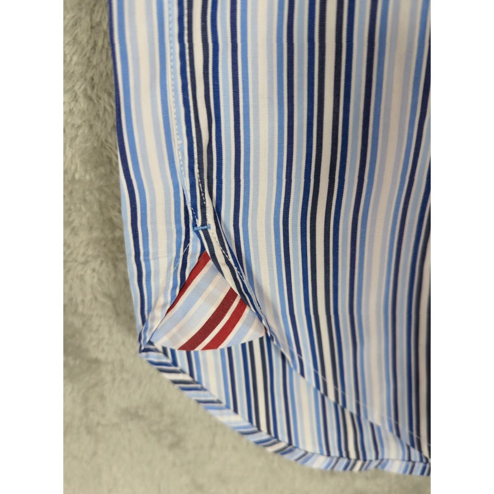 Tommy Hilfiger VINTAGE Tommy Hilfiger Shirt Mens 80’s Blue Stripe Button-Down Cotton Long Sleeve M Retro, Casual Mens Size US M / EU 48-50 / 2 - 4 Thumbnail