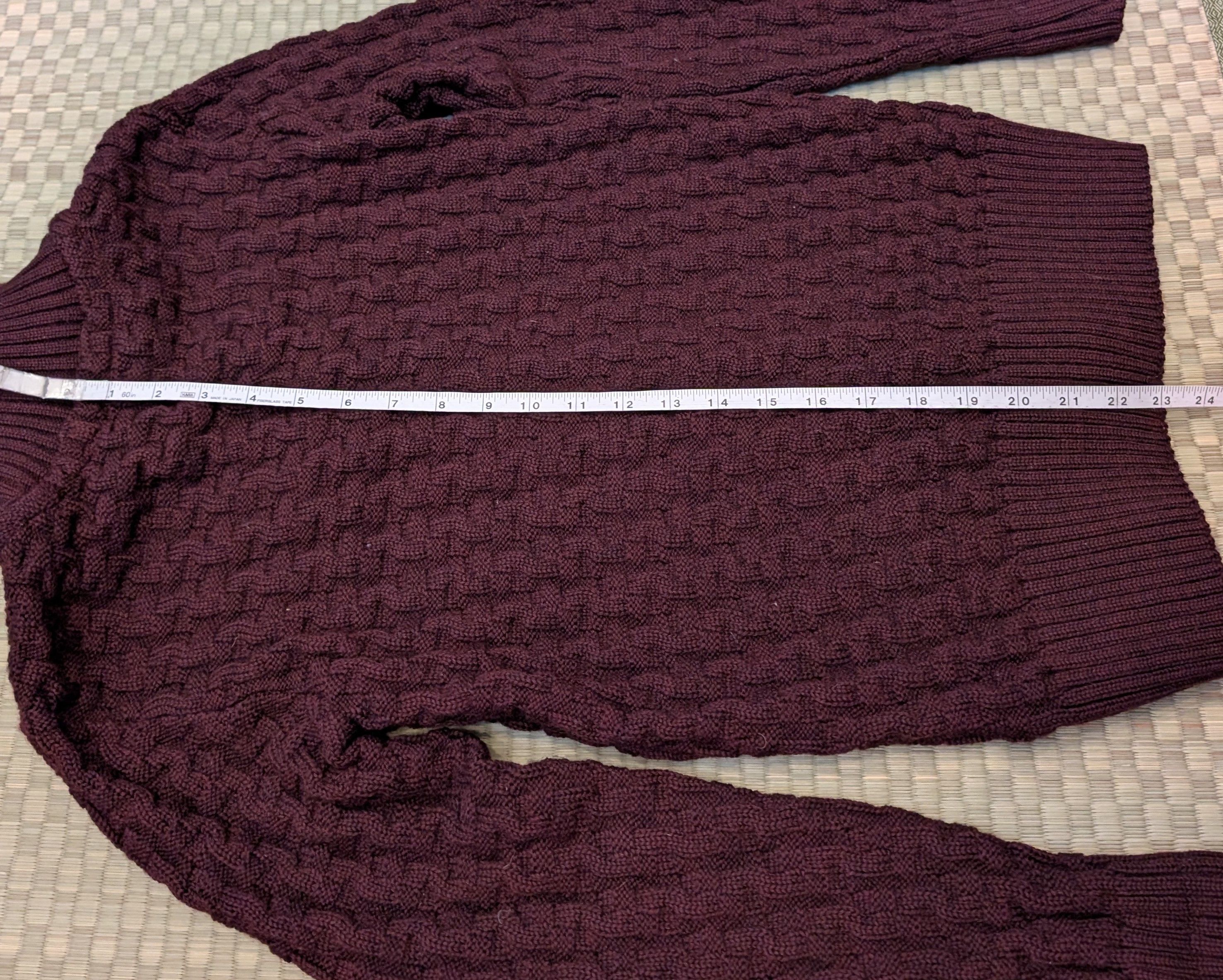 S.N.S. Herning S.N.S. Herning Stark Cardigan Wool Sweater in Burnt Maroon Size US XS / EU 42 / 0 - 6 Thumbnail