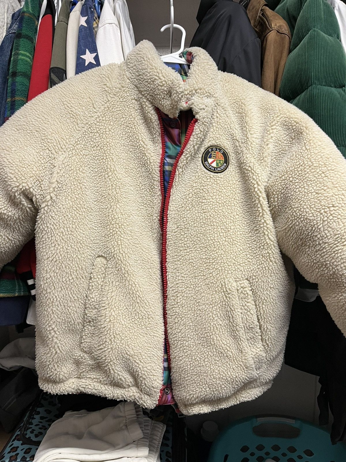 Polo Ralph Lauren polo ralph lauren reversible plaid shearling puffer jacket Size US S / EU 44-46 / 1 - 2 Thumbnail