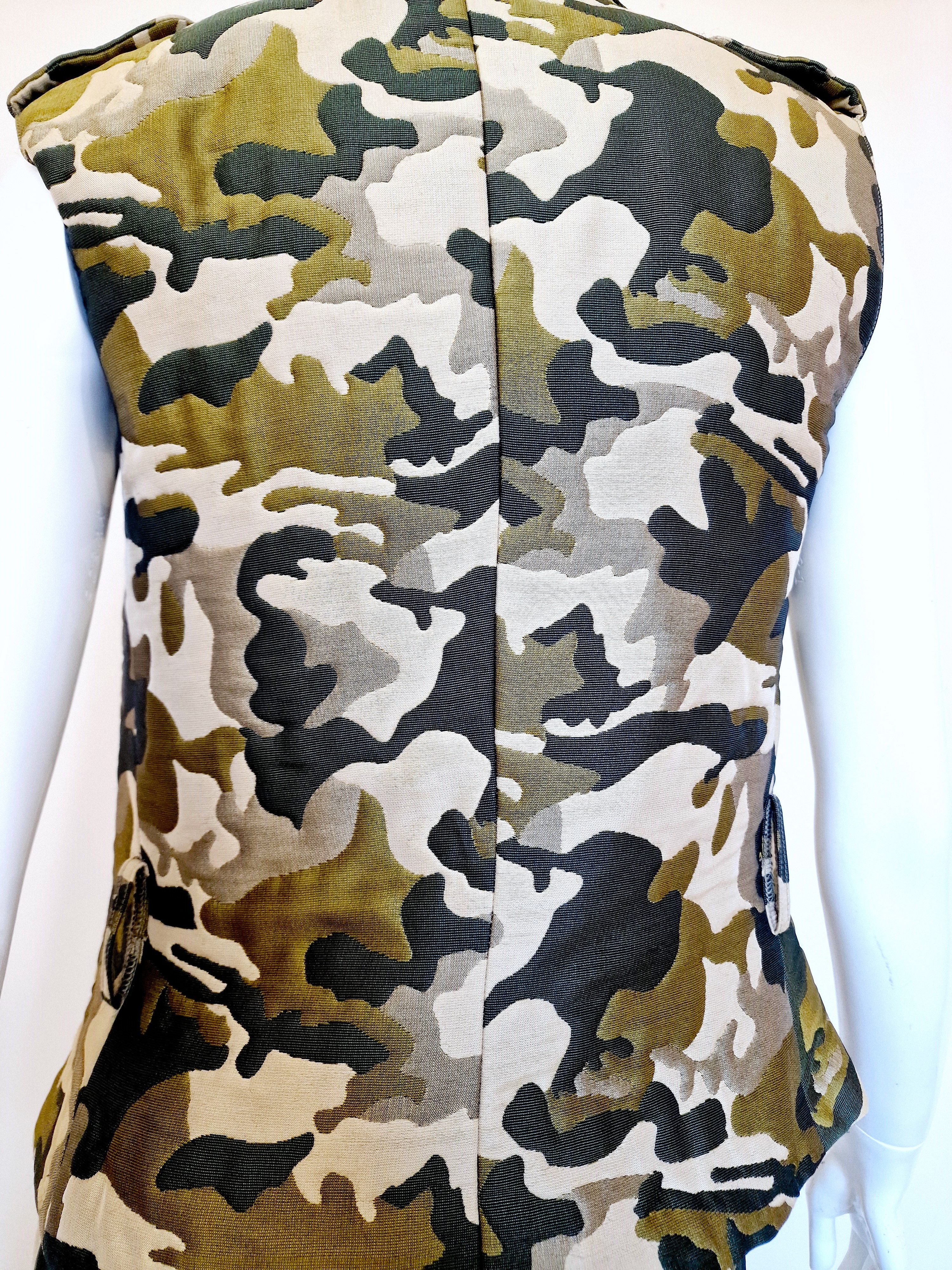 Alexander McQueen S/S 1998 Camo Camouflage Dress Suit