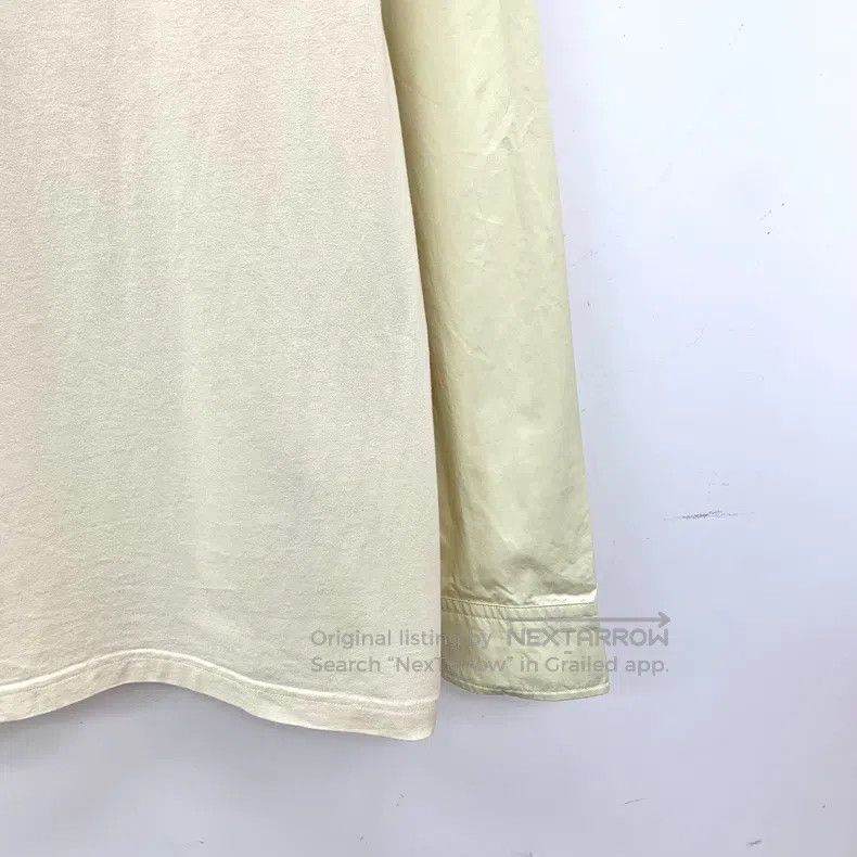Balenciaga Balenciaga Beige Logo Letter Embroidered Cotton Round Neck Size US S / EU 44-46 / 1 - 4 Thumbnail