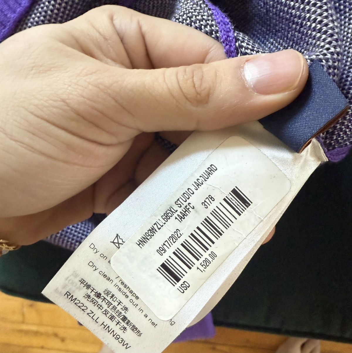Louis Vuitton Louis Vuitton Studio Jacquard Crewneck Sweater 'Purple' Size US XL / EU 56 / 4 - 10 Thumbnail