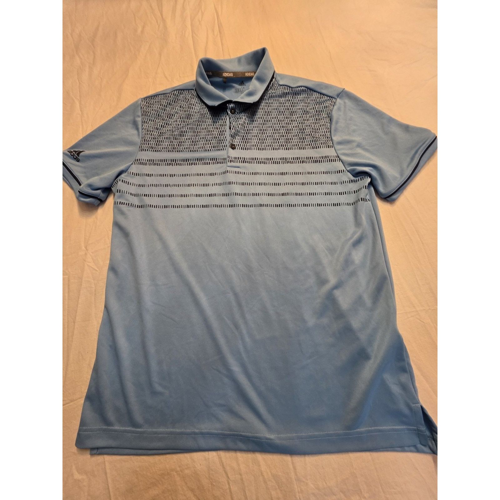 Adidas Adidas Men's Size Medium Short Sleeve 3 Button Blue Golf Size US M / EU 48-50 / 2 - 1 Thumbnail