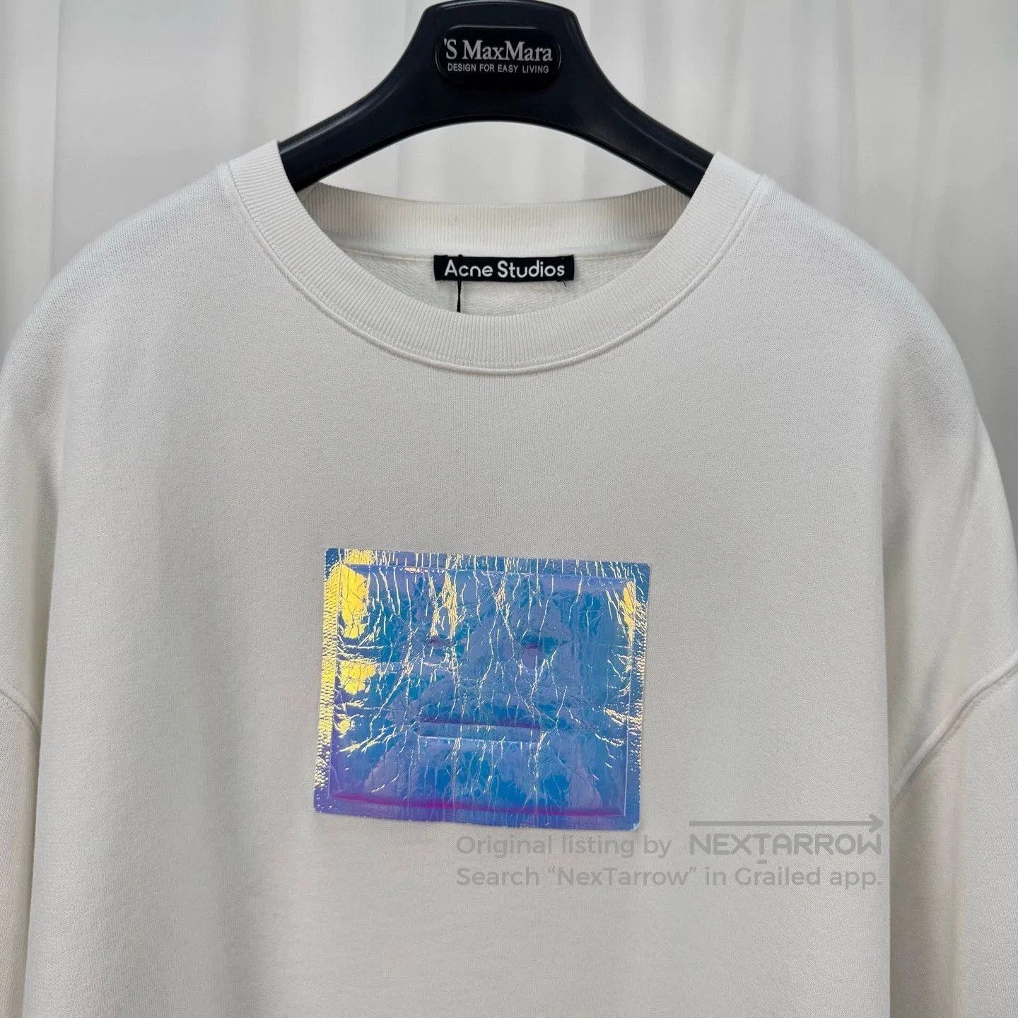 Acne Studios Acne Studios Laser Smiley Sweatshirt. Size US M / EU 48-50 / 2 - 3 Thumbnail