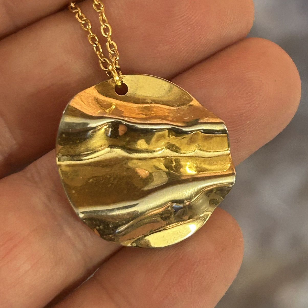 Vintage Handcrafted repurpose pendant on chain necklace Size ONE SIZE - 5 Thumbnail