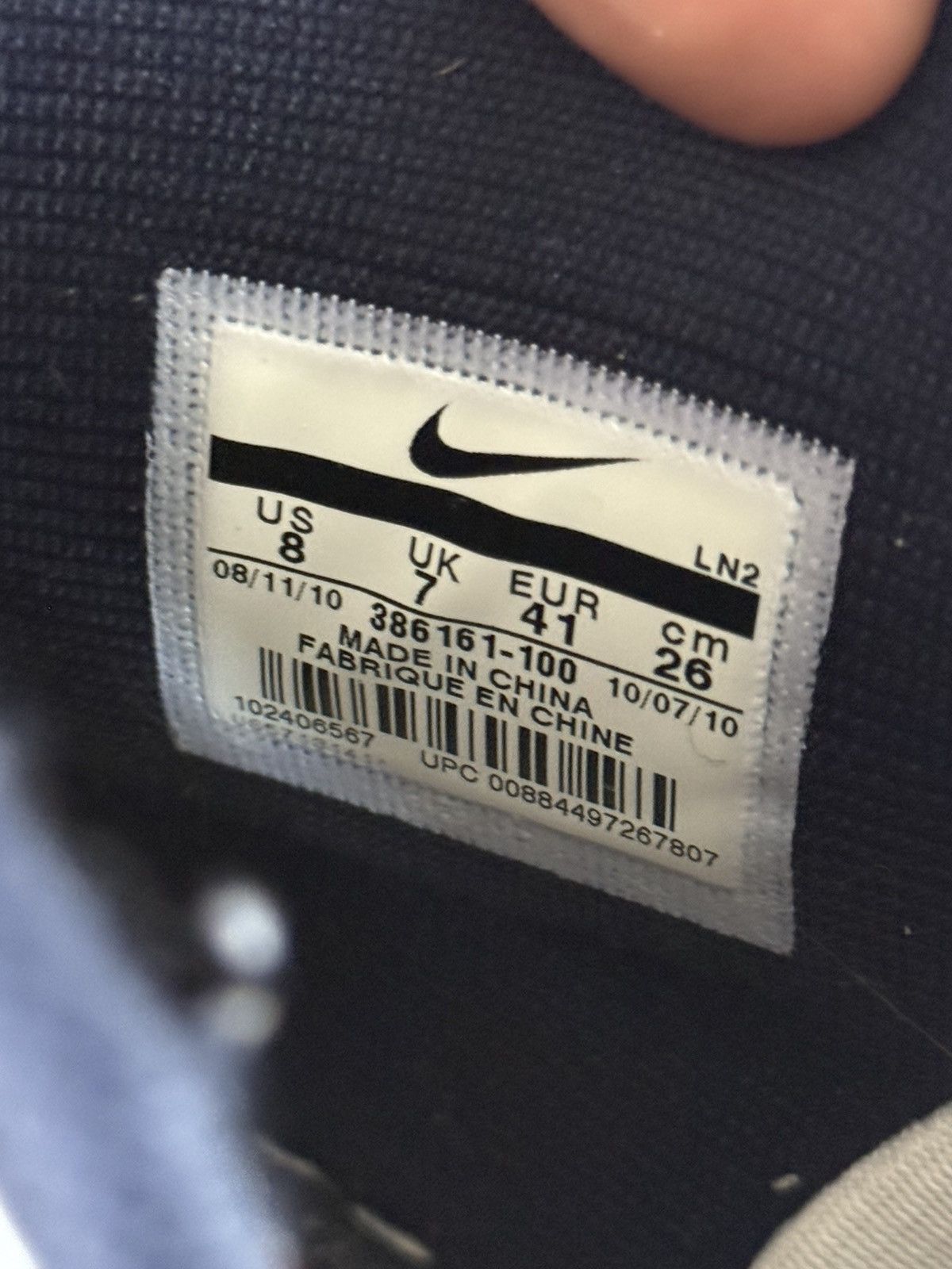 Nike × Vintage 2010 Nike Air Force 1 High Premium Leather sneakers Size US 8 / EU 41 - 9 Thumbnail