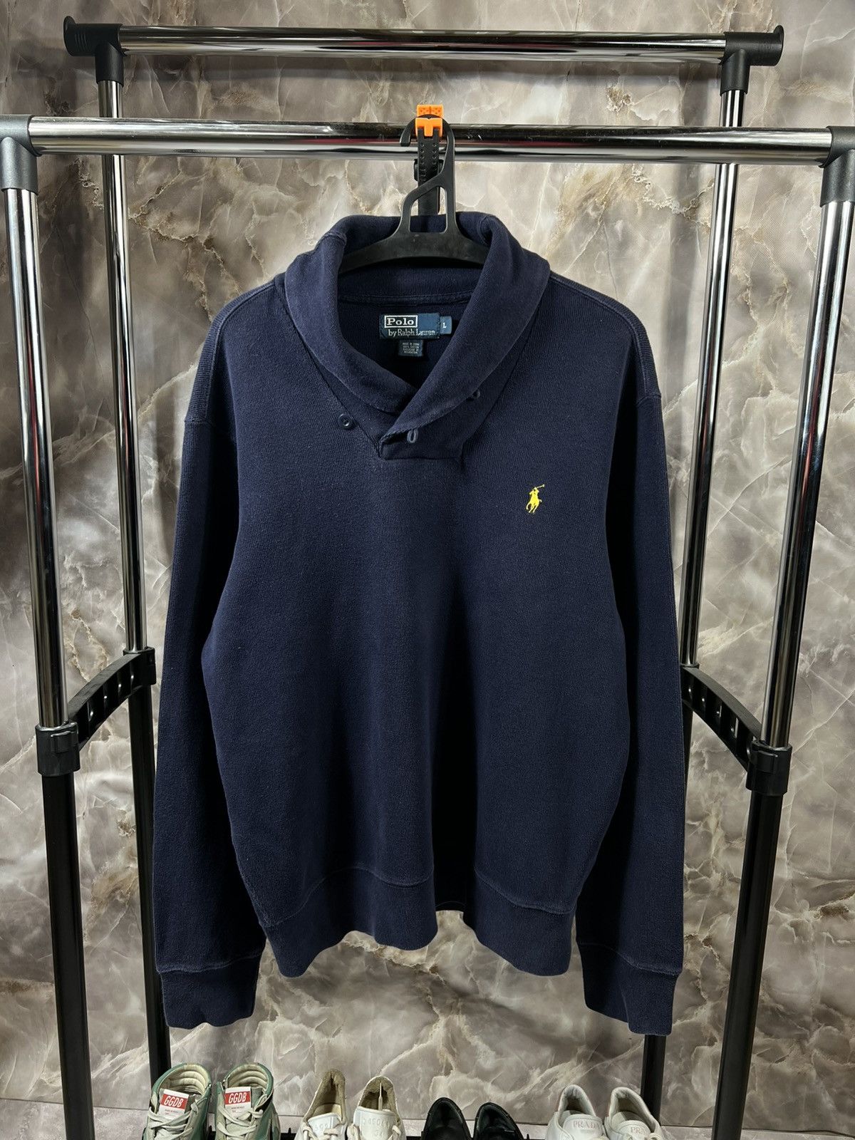 Vintage 90s Polo Ralph Lauren Distressed Sweater