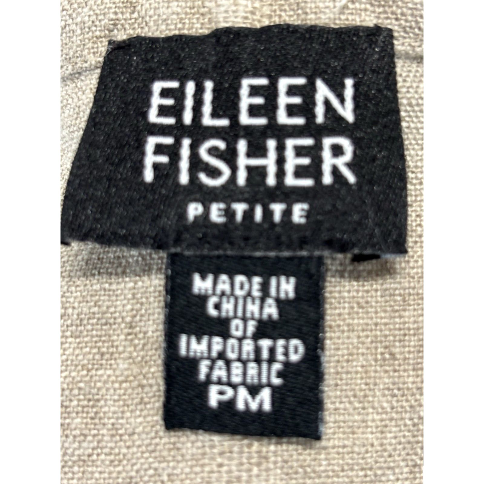 Eileen Fisher VINTAGE Eileen Fisher Linen Jacket Blazer Women 100% Linen PM Petite Tan Lagenlook Knot Buttons 90s Mens? Size M / US 6-8 / IT 42-44 - 7 Thumbnail