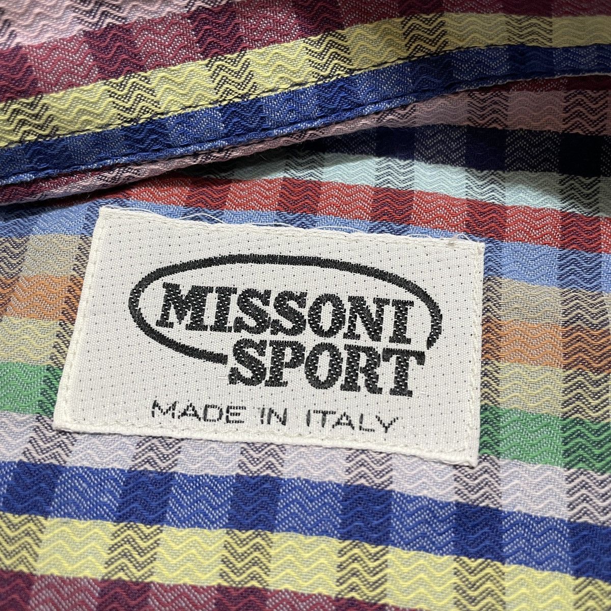 Missoni 90s Missoni Sport Italy Multi Color Striped Shirt Size US XL / EU 56 / 4 - 10 Thumbnail