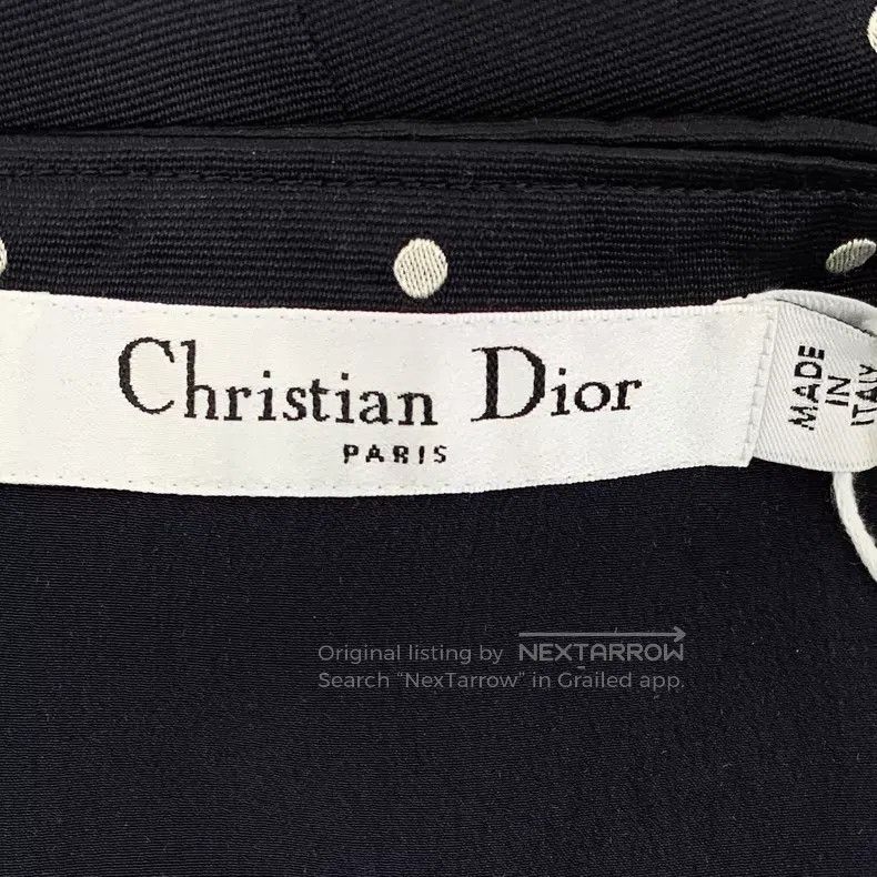 Dior Dior Black poldot cotton round-neck sleeveless dress Size XS / US 0-2 / IT 36-38 - 5 Thumbnail