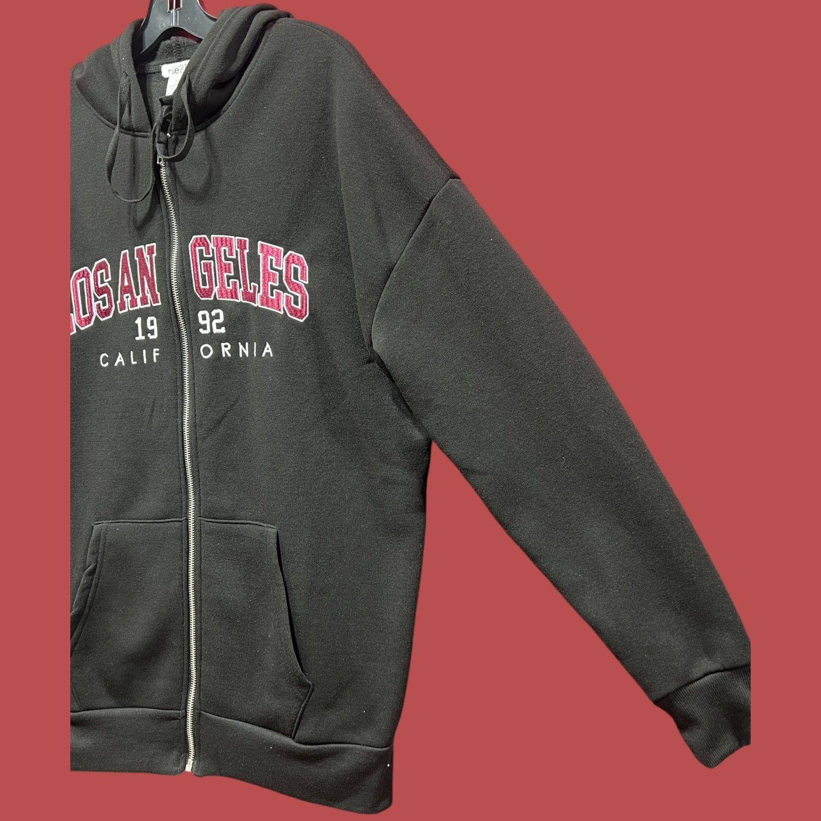 rue21 Rue 21 - Men's Long Sleeve Hooded Sweatshirt - Black - Mediu Size US M / EU 48-50 / 2 - 14 Thumbnail