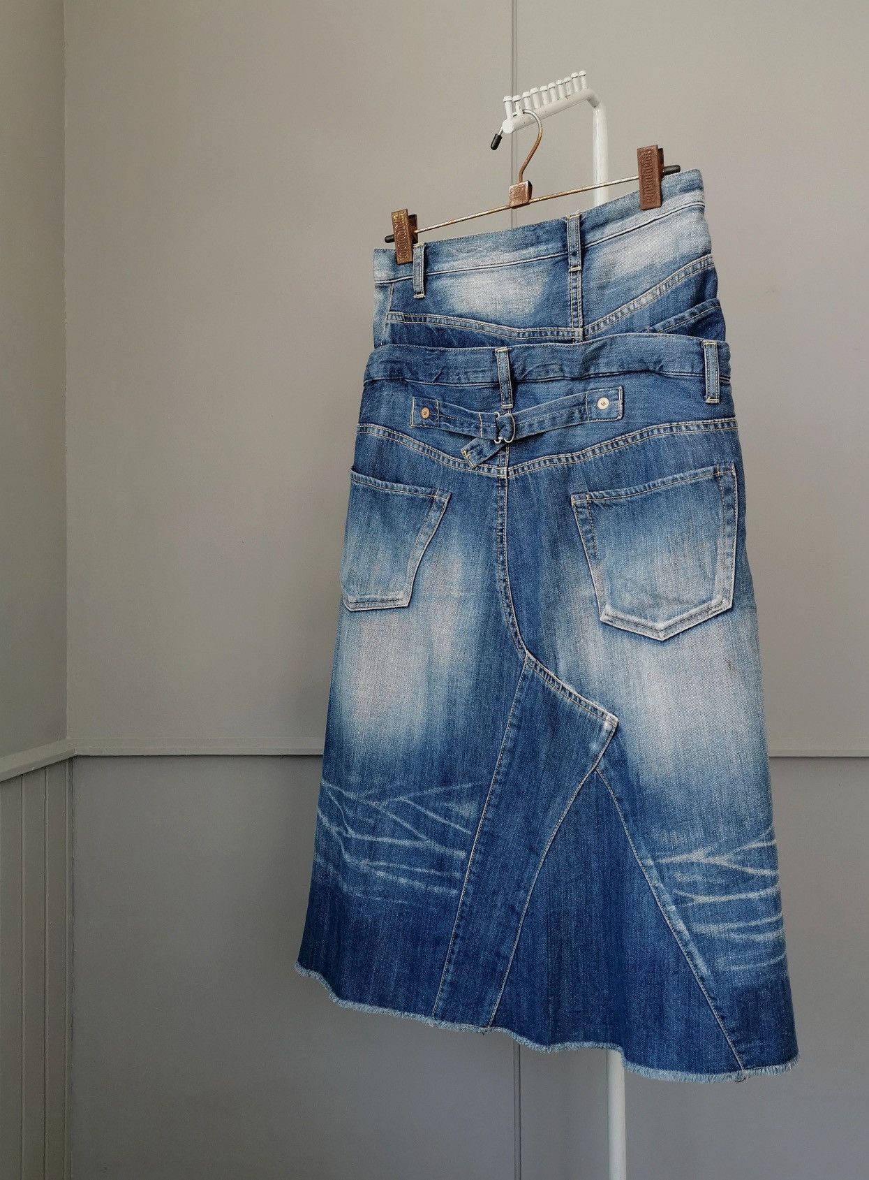 Journal Standard × Schott Asymmetrical Journal Standard Double Waist Midi Skirt Size 28" / US 6 / IT 42 - 3 Thumbnail