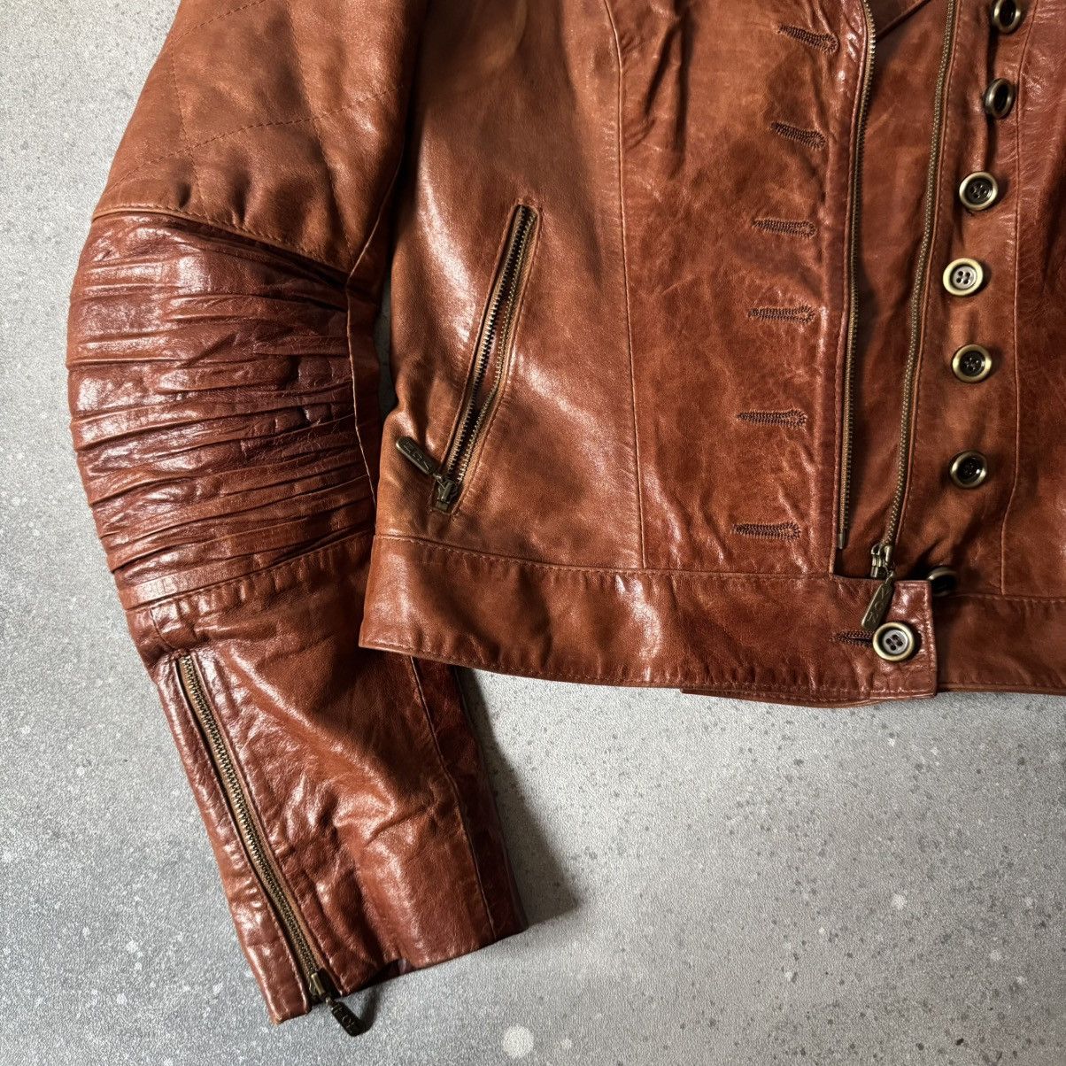Hysteric Glamour Amazing Vintage Zip Details Leather Jacket Size M / US 6-8 / IT 42-44 - 6 Thumbnail