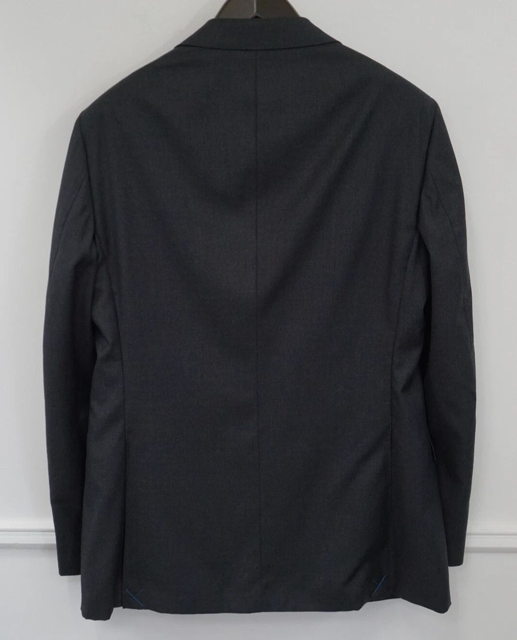 Suitsupply Men Suitsupply Blazer Napoli Charcoal Grey REDA Wool US42L Size 42L - 2 Thumbnail