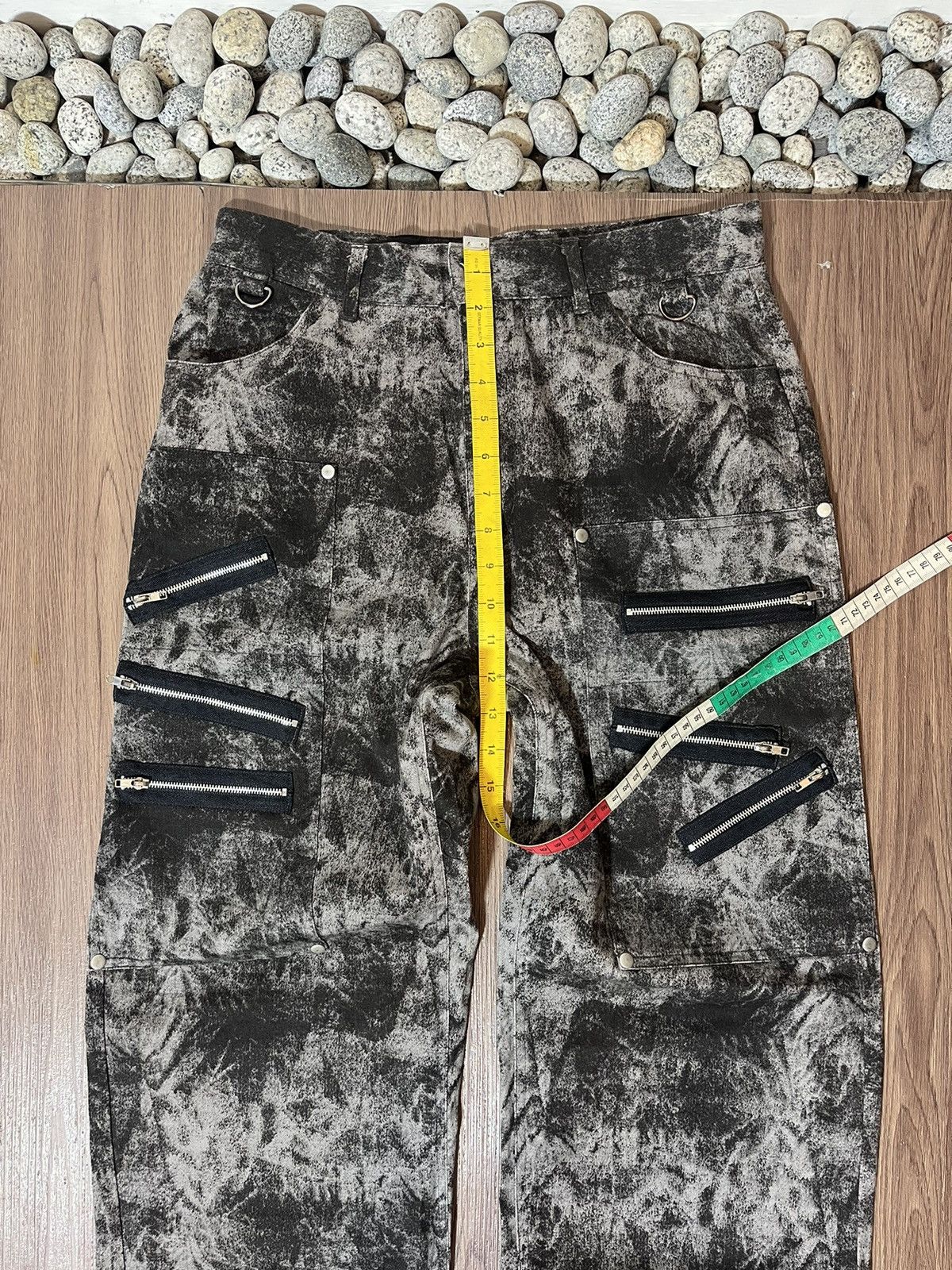 If Six Was Nine × Japanese Brand × Seditionaries Japanese Slash Number Punk Multizipper Washed Pants Size US 30 / EU 46 - 13 Thumbnail