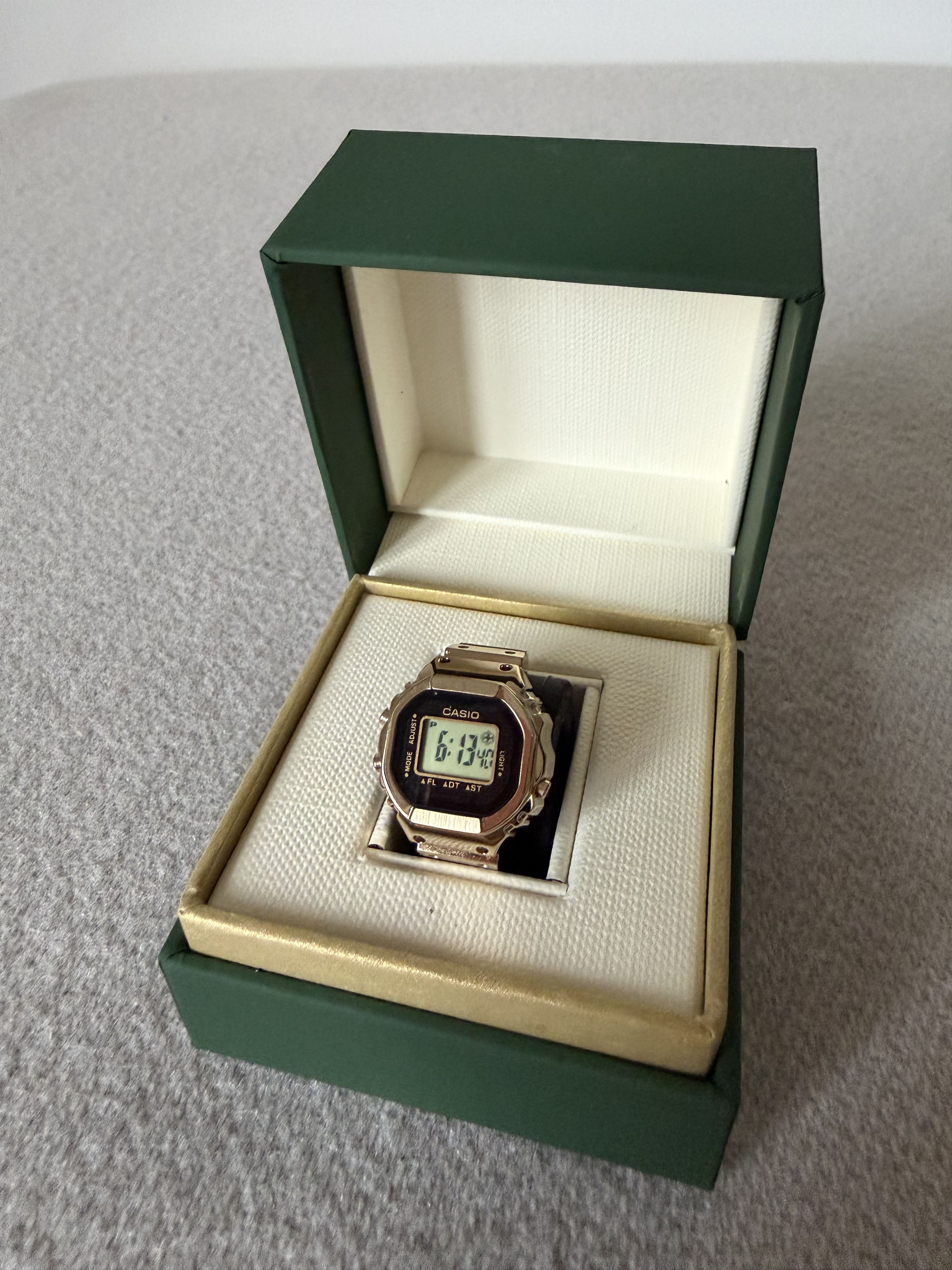 Casio Digital Ring Watch in Gold
