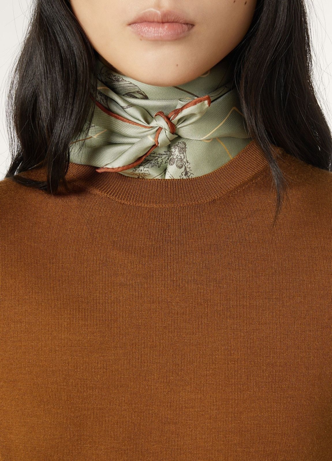 Loro Piana o1srvl11e0526 FAO9854 Short Sleeve Crewneck Sweater Brown Size M / US 6-8 / IT 42-44 - 4 Thumbnail