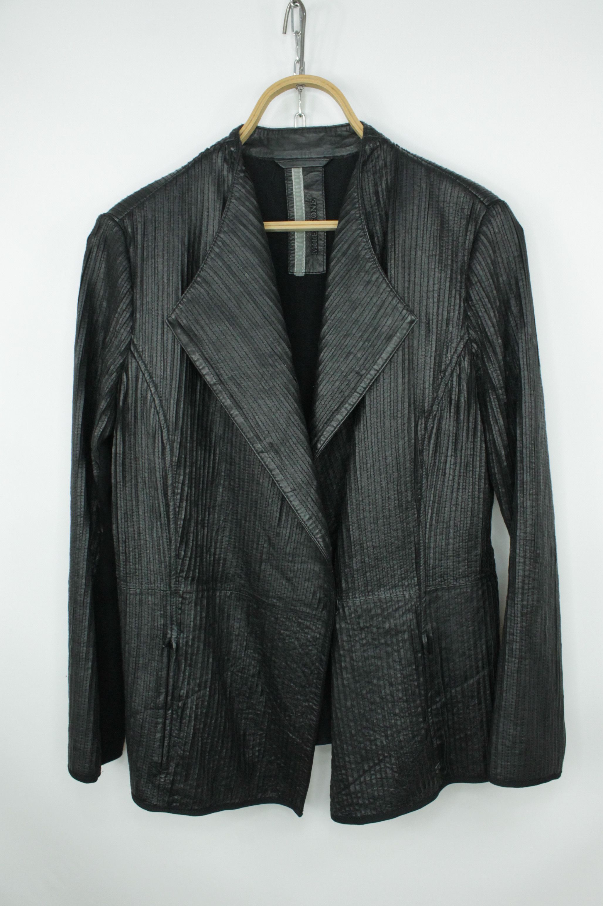 Milestone Milestone Alma Perforation Leather Stretch Jacket Black Size XL / US 12-14 / IT 48-50 - 1 Thumbnail