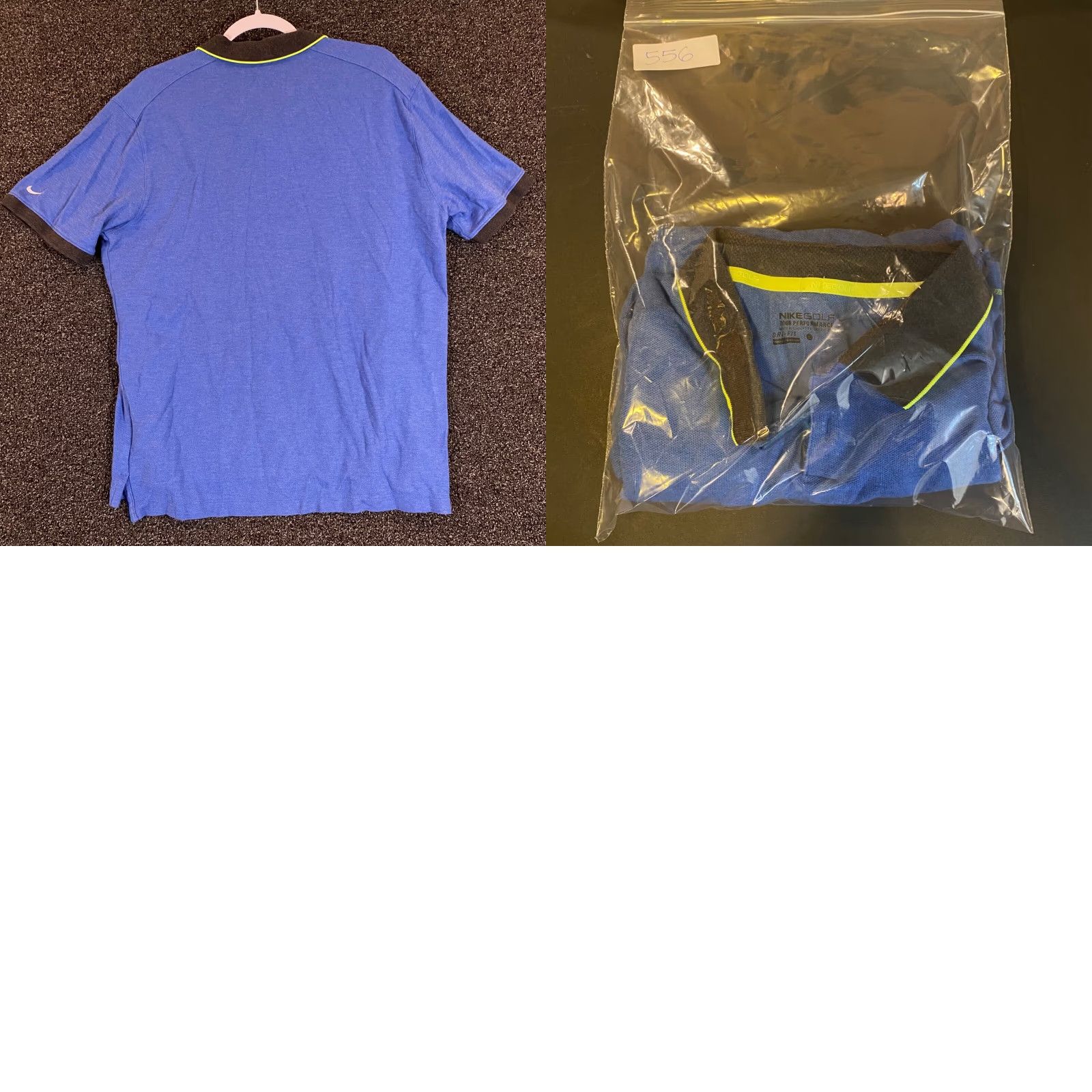 Nike Nike Polo Shirt Mens Large Blue Tour Performance Dri-Fit Golf S/S Casual Shirt Mens Nike Tour Performance Size US L / EU 52-54 / 3 - 8 Thumbnail