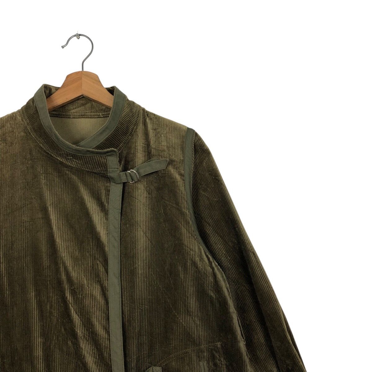 Issey Miyake 📌Vintage Long Jacket Corduroy Rain Pearl Hidden Collar Size US M / EU 48-50 / 2 - 7 Thumbnail