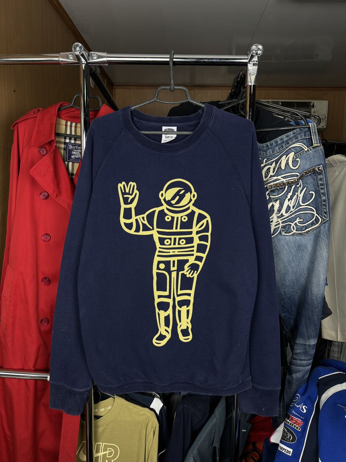 Billionaire Boys Club × Japanese Brand × Vintage Mens Vintage Billionaire Boys Club sweatshirt big logo y2k Size US XL / EU 56 / 4 - 1 Thumbnail