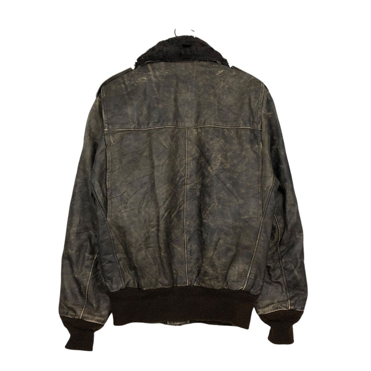 Vintage 🔥VINTAGE LEATHER JACKET BROOKS CRAFTED WITH PRIDE USA Size US M / EU 48-50 / 2 - 10 Thumbnail
