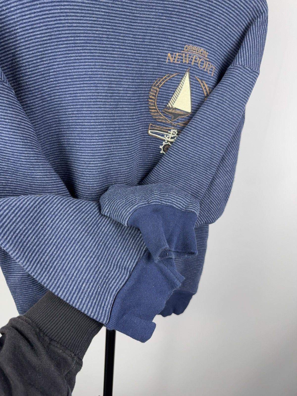 Vintage 90s H.I. Miller Gold Newport Oregon Nautical Sweatshirt USA Size US M / EU 48-50 / 2 - 7 Thumbnail