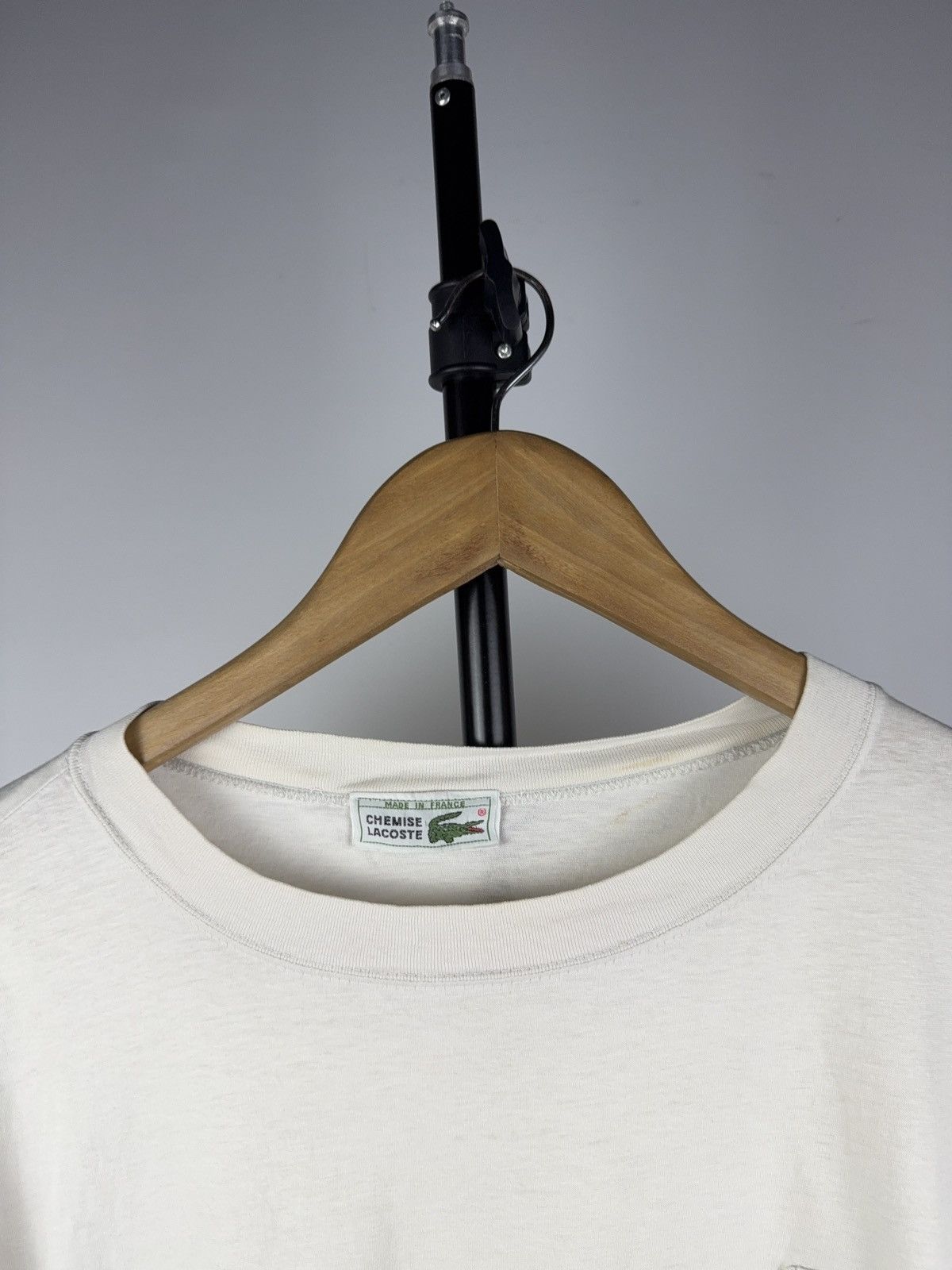 Lacoste Vintage 80s Retro Basic Lacoste France Single Stitch Tee Size US L / EU 52-54 / 3 - 10 Thumbnail