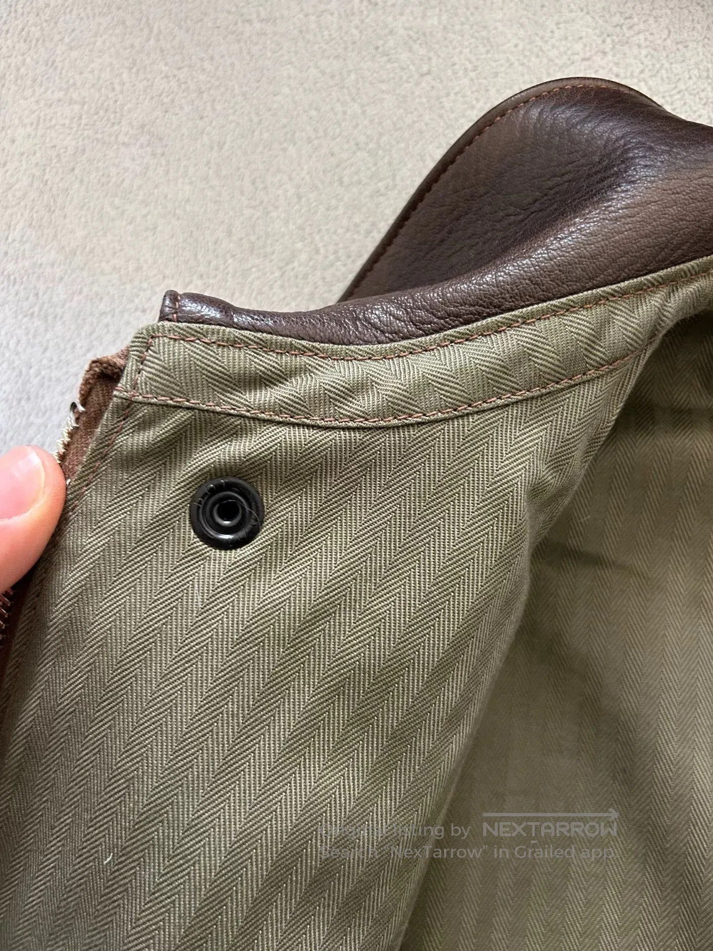 The Real McCoy's real mccoy A2 brown leather jacket. Size US M / EU 48-50 / 2 - 7 Thumbnail