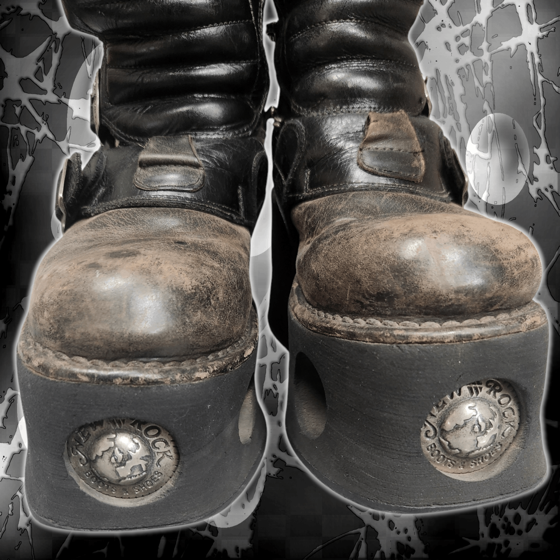New Rock 90s Newrock Neptuno Platform Boots Size US 9 / IT 39 - 5 Thumbnail