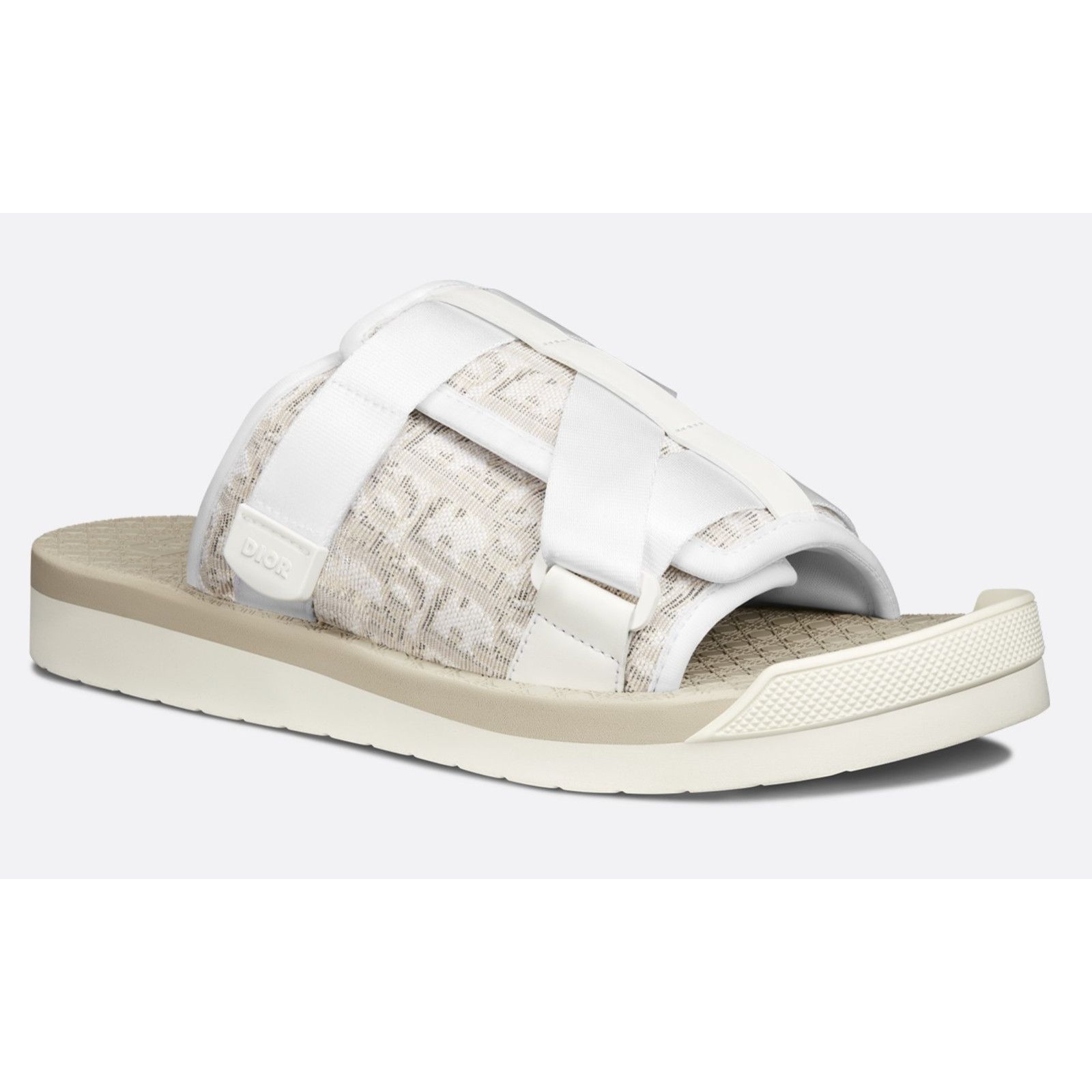 Dior Dior Men Alpha Sandal Oblique Jacquard Flat Slip On 45 12 Size US 12 / EU 45 - 1 Thumbnail