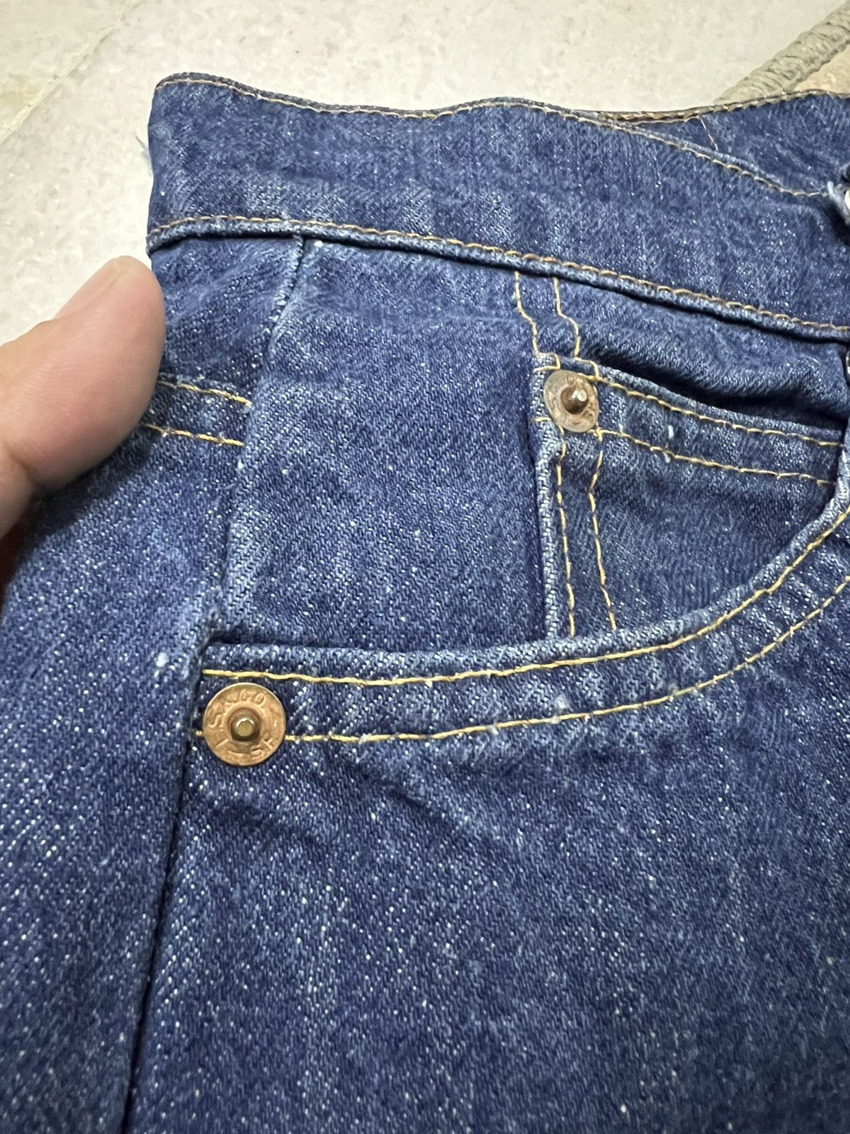 Levi's × Levi's Made & Crafted × Levi's Vintage Clothing FLARE💥VINTAGE 80’s LEVIS 517 ORANGE TAG BUTTON #8 Size US 28 / EU 44 - 4 Thumbnail