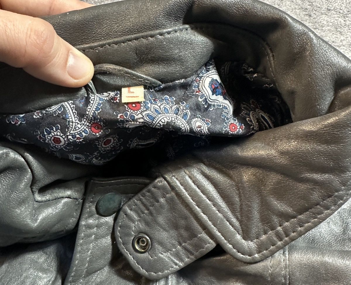 Vintage Y2K Vintage Avant Garde Leather Jacket Opium Rare 90s Casual Size US L / EU 52-54 / 3 - 4 Thumbnail