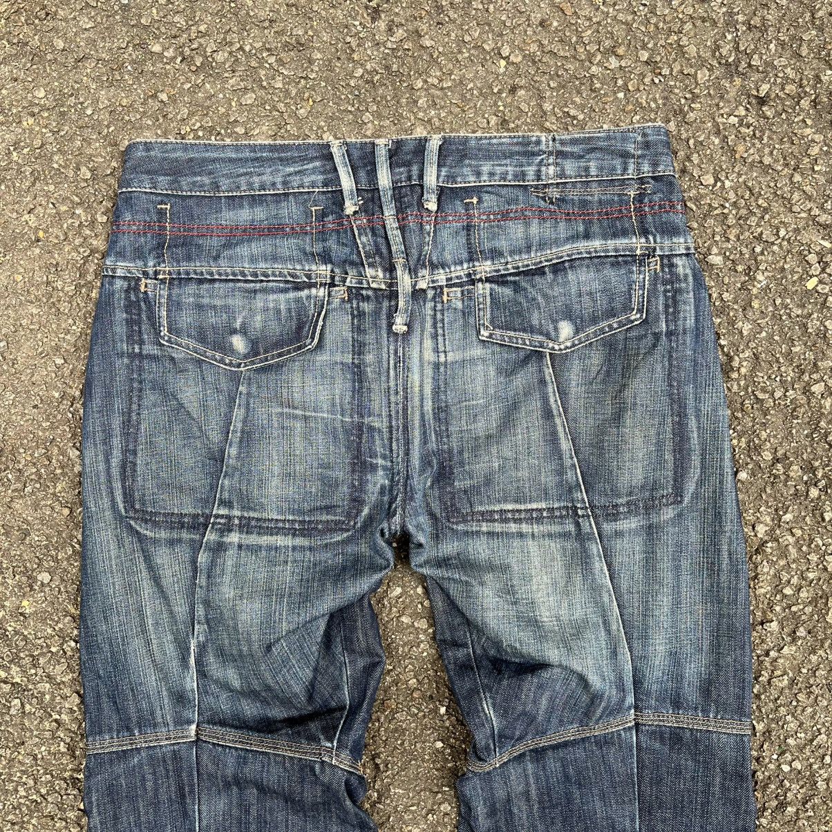 Marithe + Francois Girbaud Vintage Y2K MFG Faded Jeans Size US 33 - 13 Thumbnail