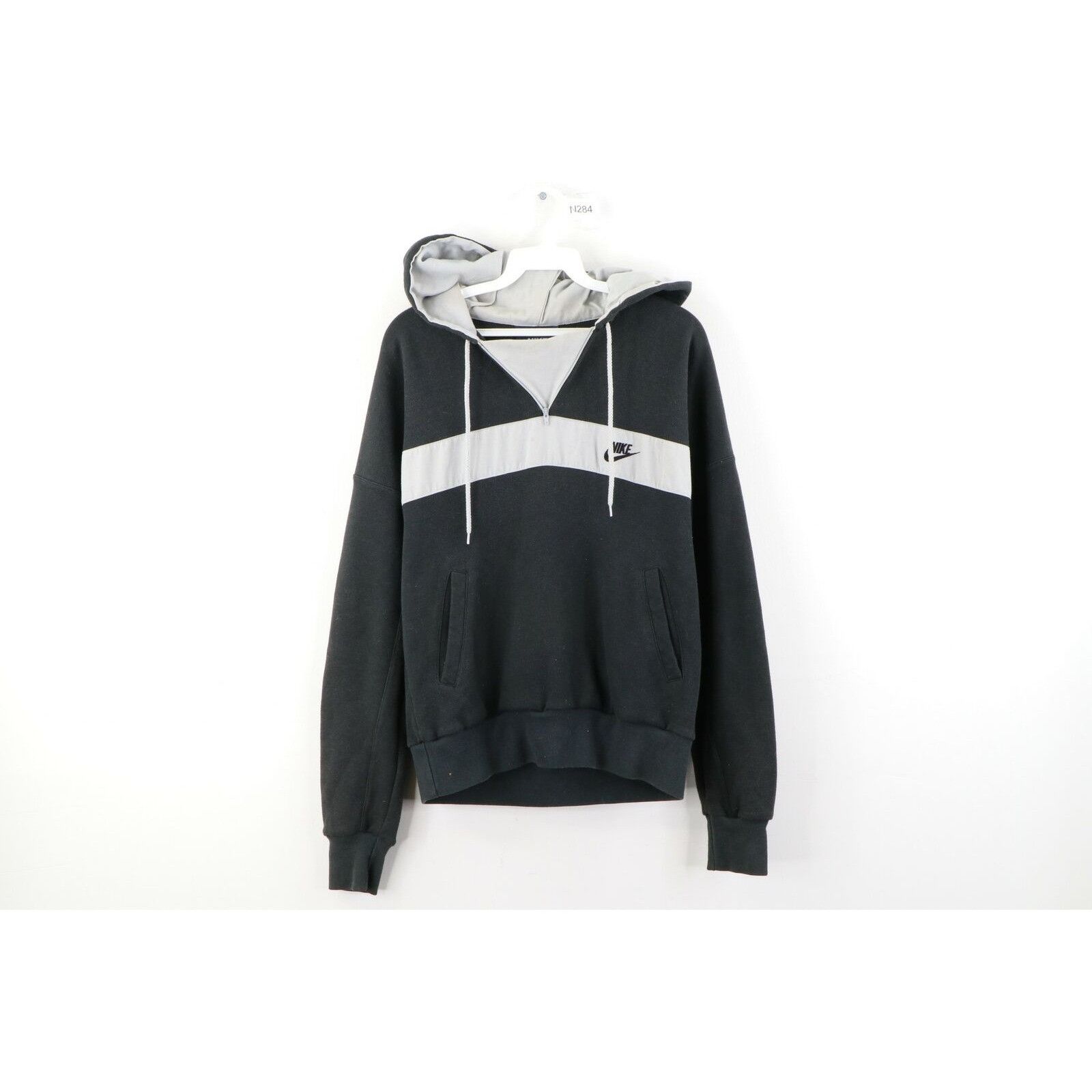 Vintage 80s Nike Spell Out Color Block Faded Hoodie
