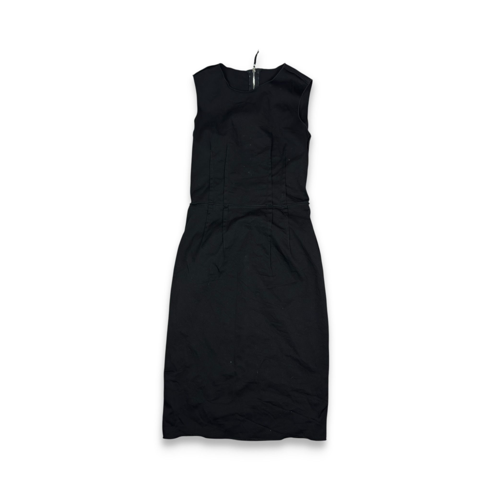 Dolce & Gabbana Dolce & Gabbana Women's Black Cotton Knee Length Midi Dress Size M / US 6-8 / IT 42-44 - 2 Thumbnail