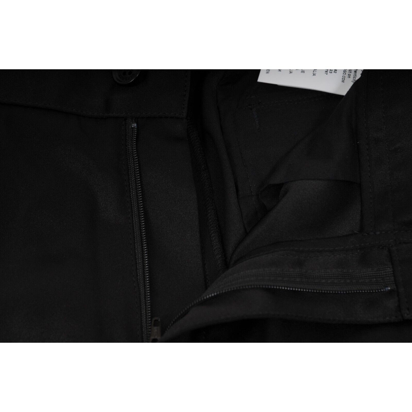 Versace Cargo Pocket Pants IT 50 Black Silk Trousers Size US 34 / EU 50 - 18 Thumbnail