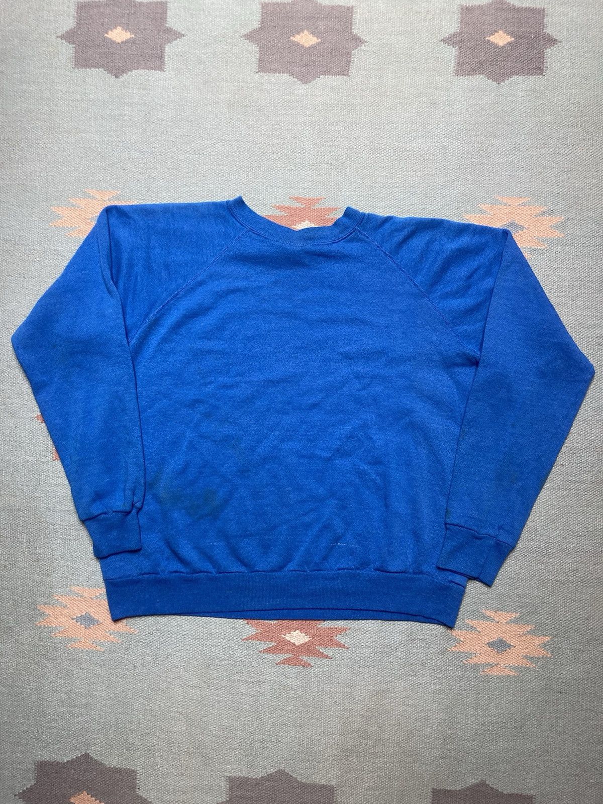 Tultex × Vintage 80s crewneck sweatshirt blank faded raglan tultex boxy XL Size US XL / EU 56 / 4 - 6 Thumbnail