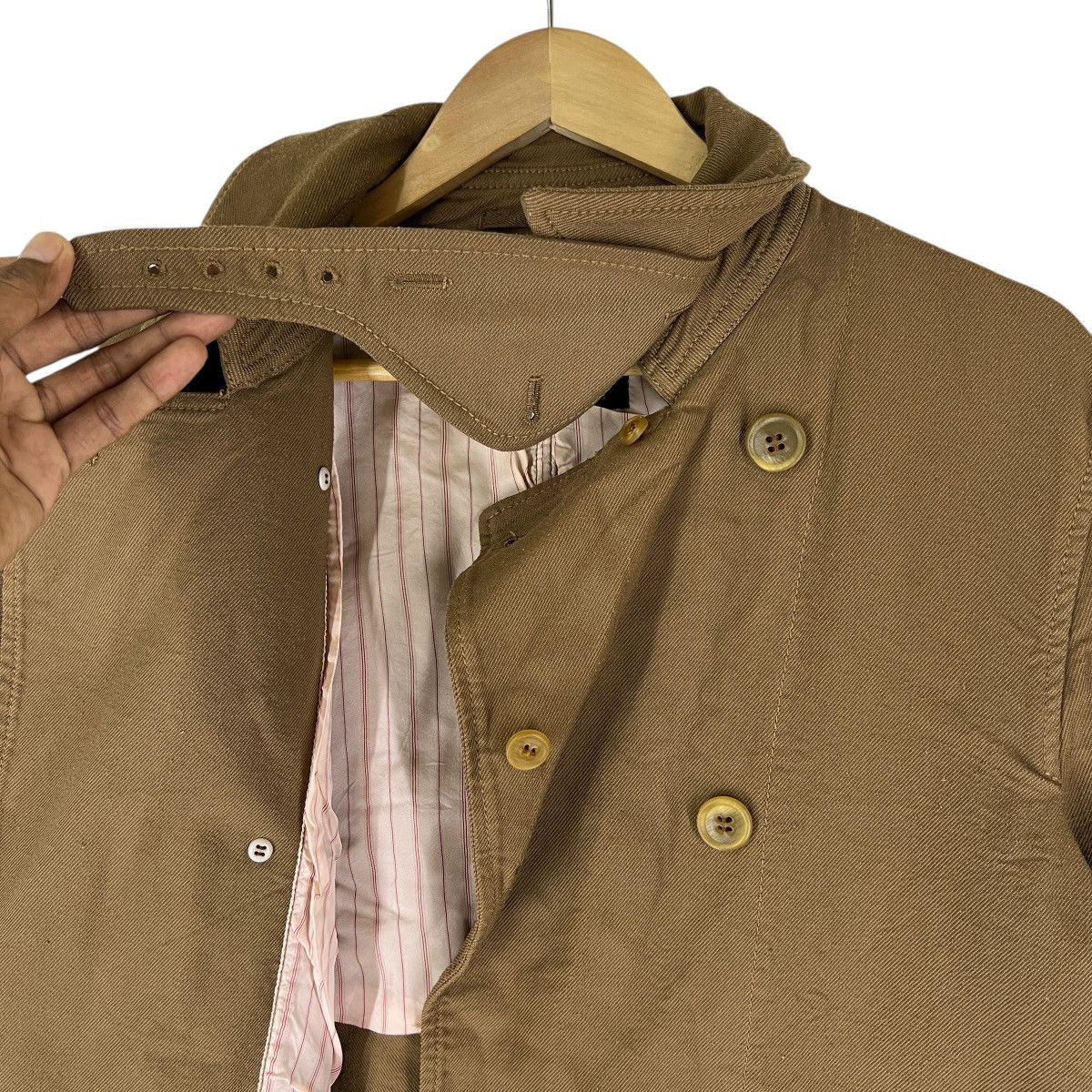 Comme des Garcons Homme 🔥 Comme des Garcons Homme Double Breast Trench Coat Size US M / EU 48-50 / 2 - 14 Thumbnail