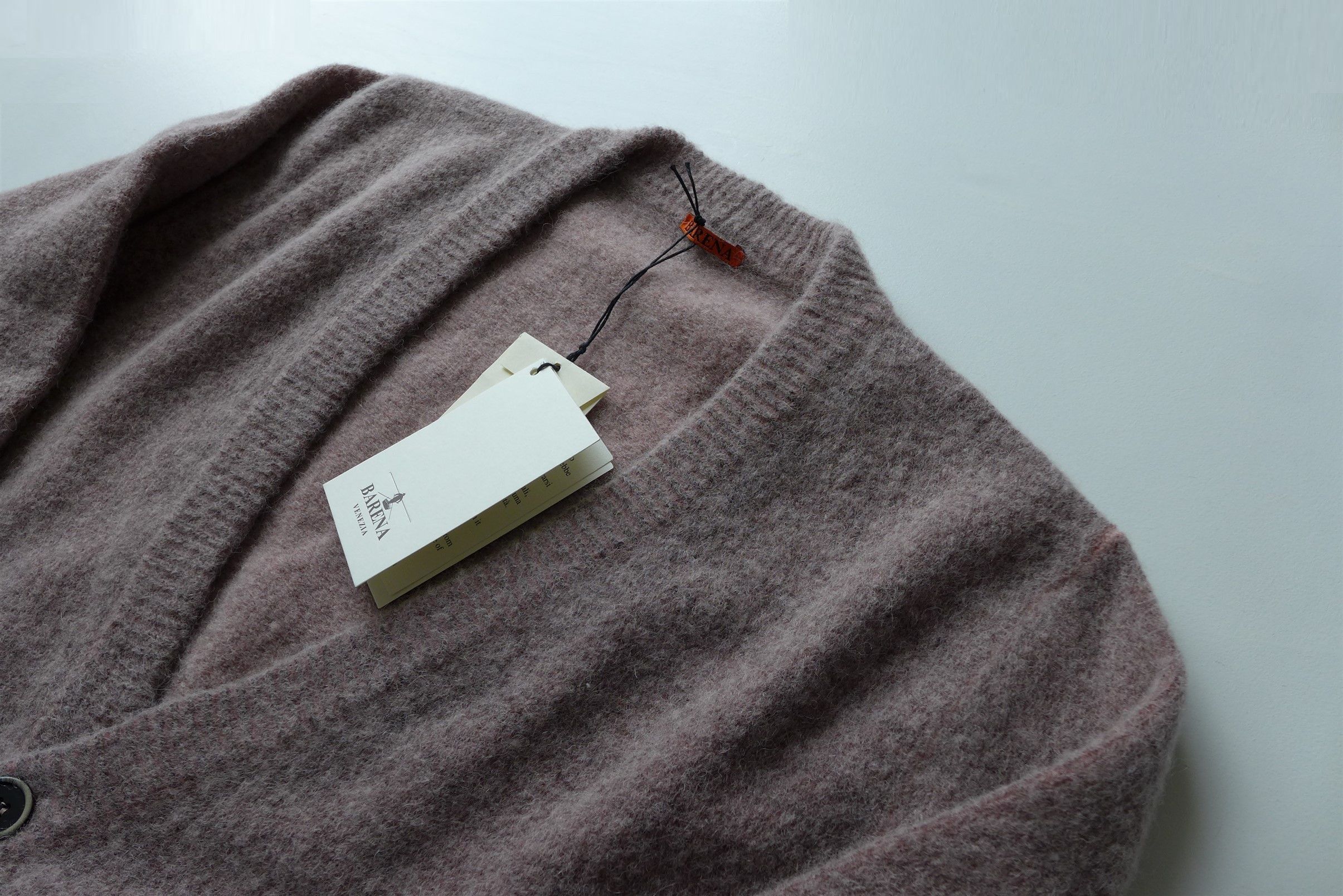 Barena Barena Simo Fade Cardigan - Dusty Pink Mohair Size US XL / EU 56 / 4 - 9 Thumbnail