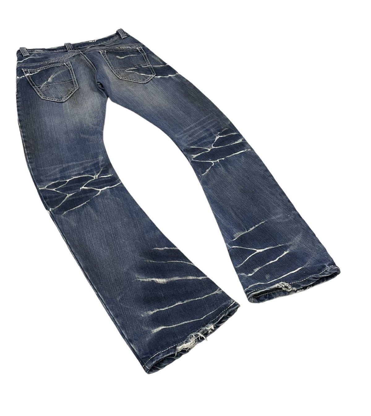 BUFFALO BOBS Buffalo Bobs Japan Flare Clawmark J-cut Jeans Mudwash Size US 31 - 5 Thumbnail