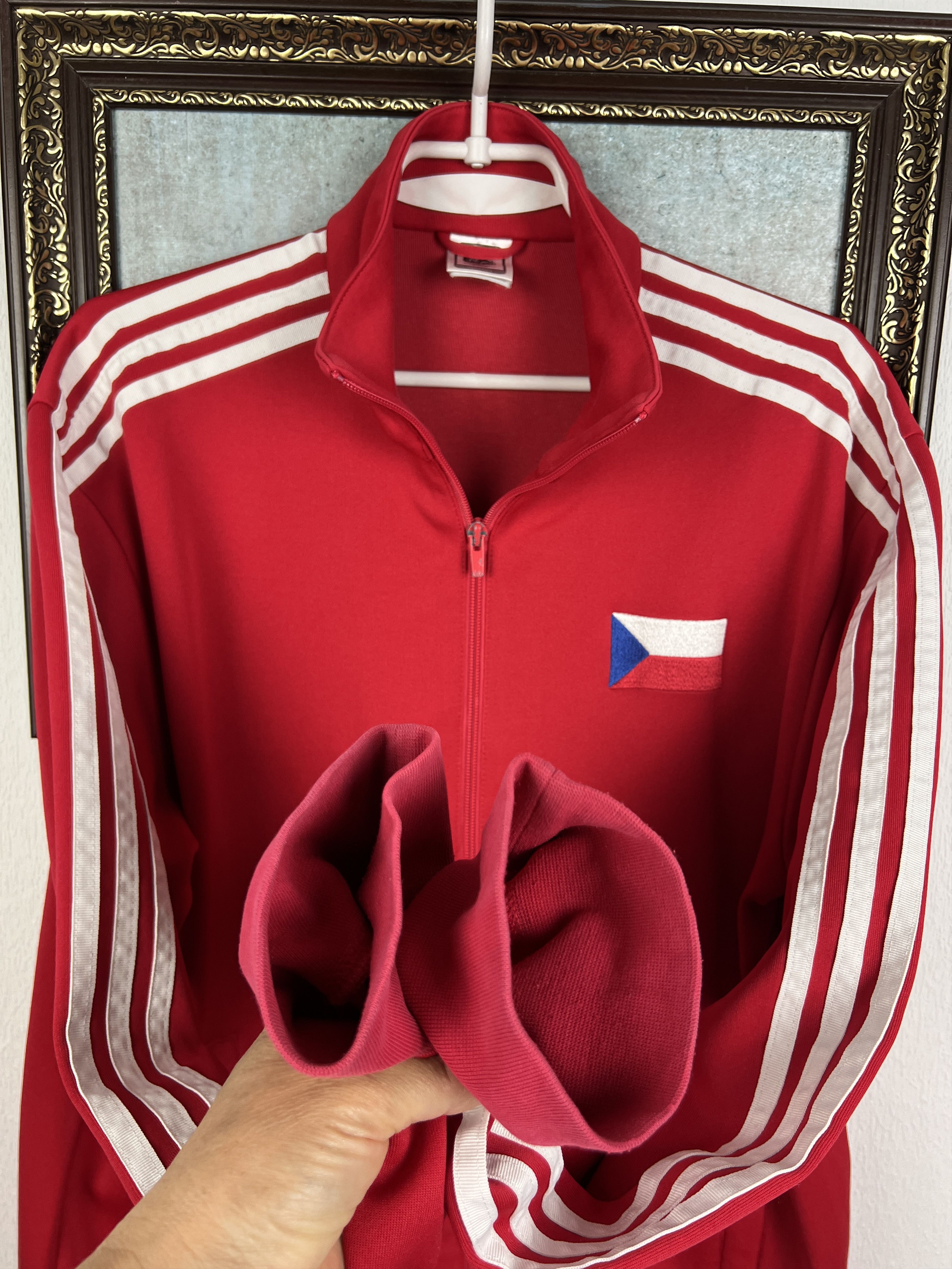 Adidas Vintage World Cup Czech Republic Football Jacket Track Top Size US L / EU 52-54 / 3 - 7 Thumbnail