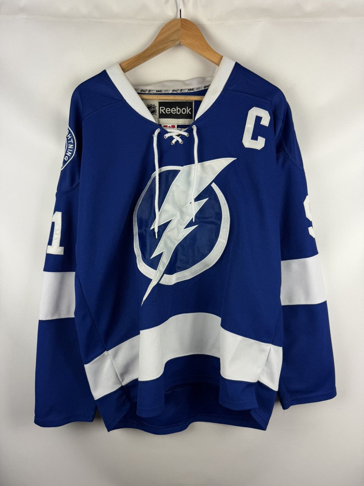 Reebok Reebok Tampa Bay Lightning #91 Stamkos NHL Hockey Jersey Size US M / EU 48-50 / 2 - 1 Thumbnail