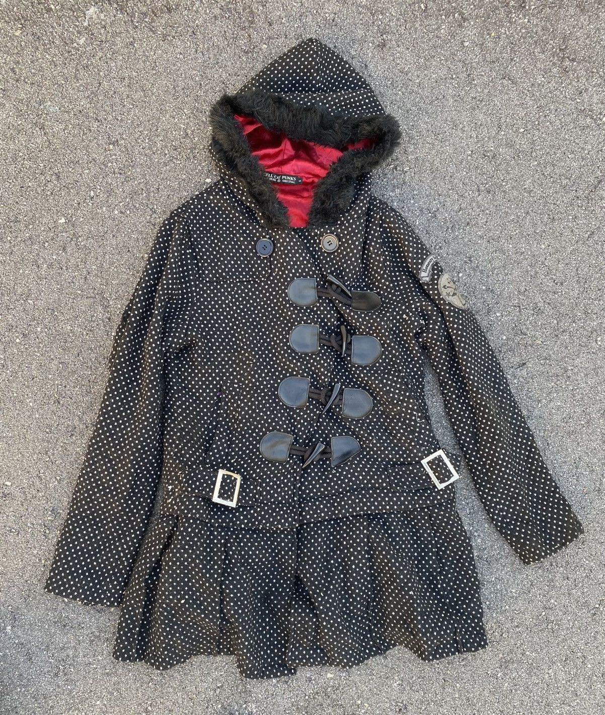 If Six Was Nine polka dot hell cat punk jacket Size S / US 4 / IT 40 - 1 Thumbnail