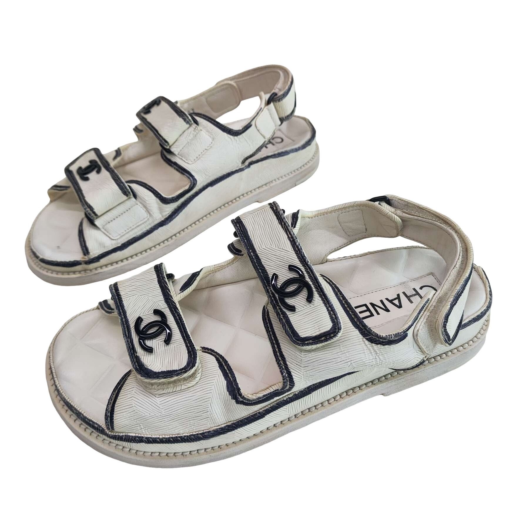 Chanel Chanel Logo Strap Sandals Size 36 Size US 6 / IT 36 - 1 Thumbnail